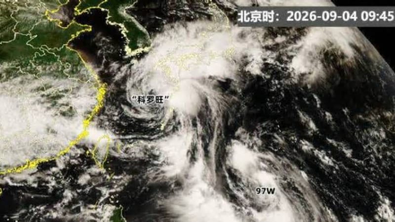 颱風科羅旺影響上海，區域性發佈大風藍色預警