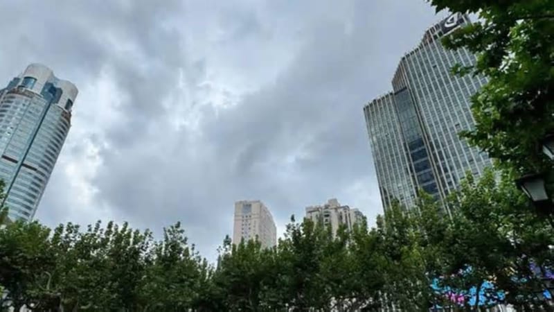 颱風外圍環流影響上海陰雨連綿