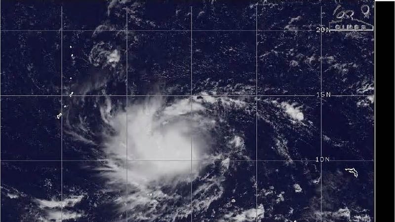 台风“蔷琵”加强为强热带风暴 路径西偏北或达超强台风