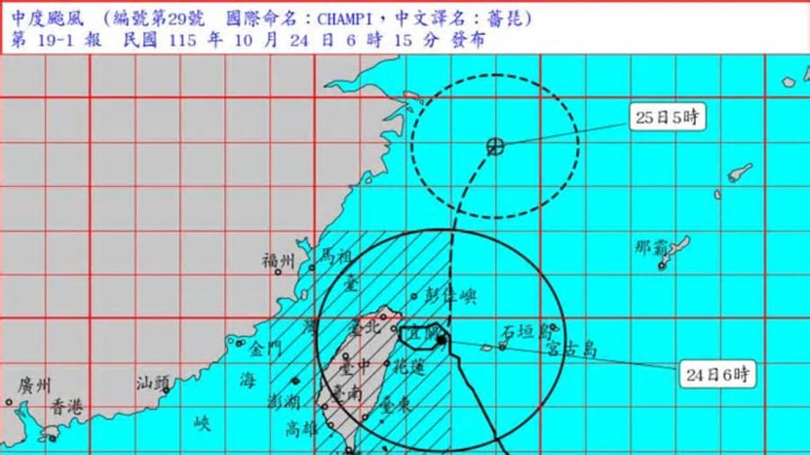 Typhoon CHAMPI Slows Down Near Taiwan: Experts Analyze Three Key Causes